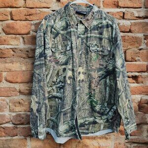 Mossy Oak Break Up Infinity Long Sleeve Button-Up Camouflage Shirt 2XL